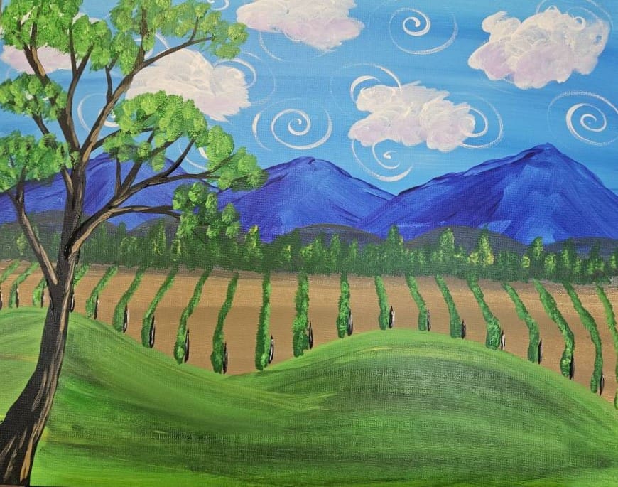 Public Paint-Party:  Elysium Botanicals' Wines & Vineyard